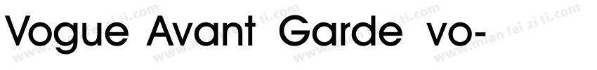 Vogue Avant Garde vo字体转换